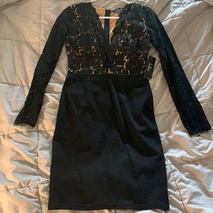 COPY - Lulus Black Lace Top Dress